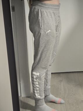 Puma Grey Logo Joggers